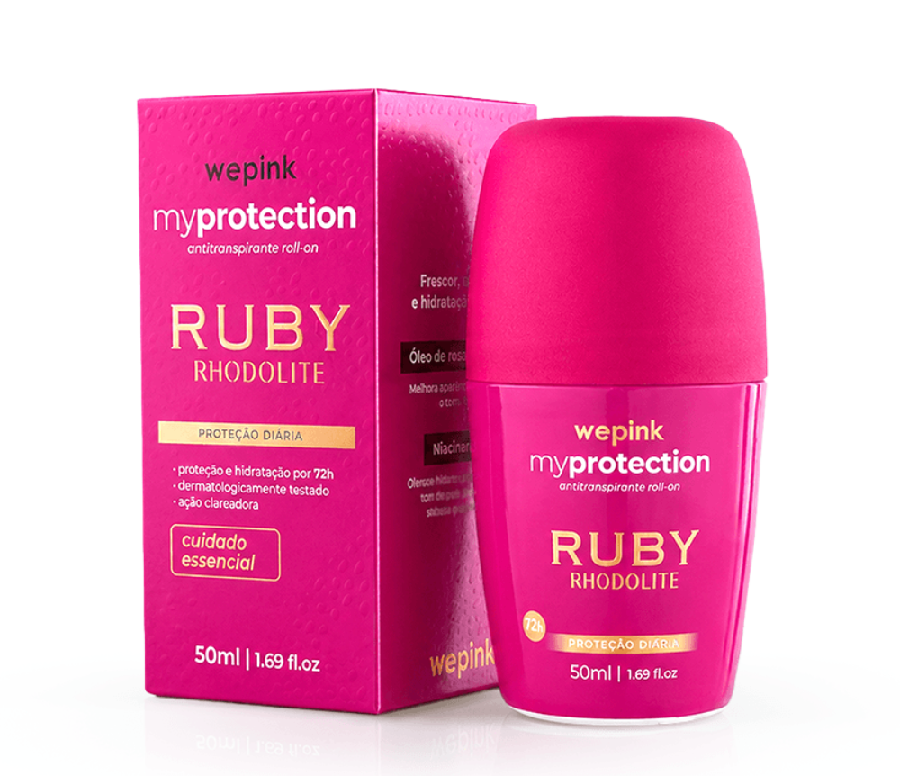 Desodorante Antitranspirante Roll-on Ruby Rhodolite 50ml - Wepink